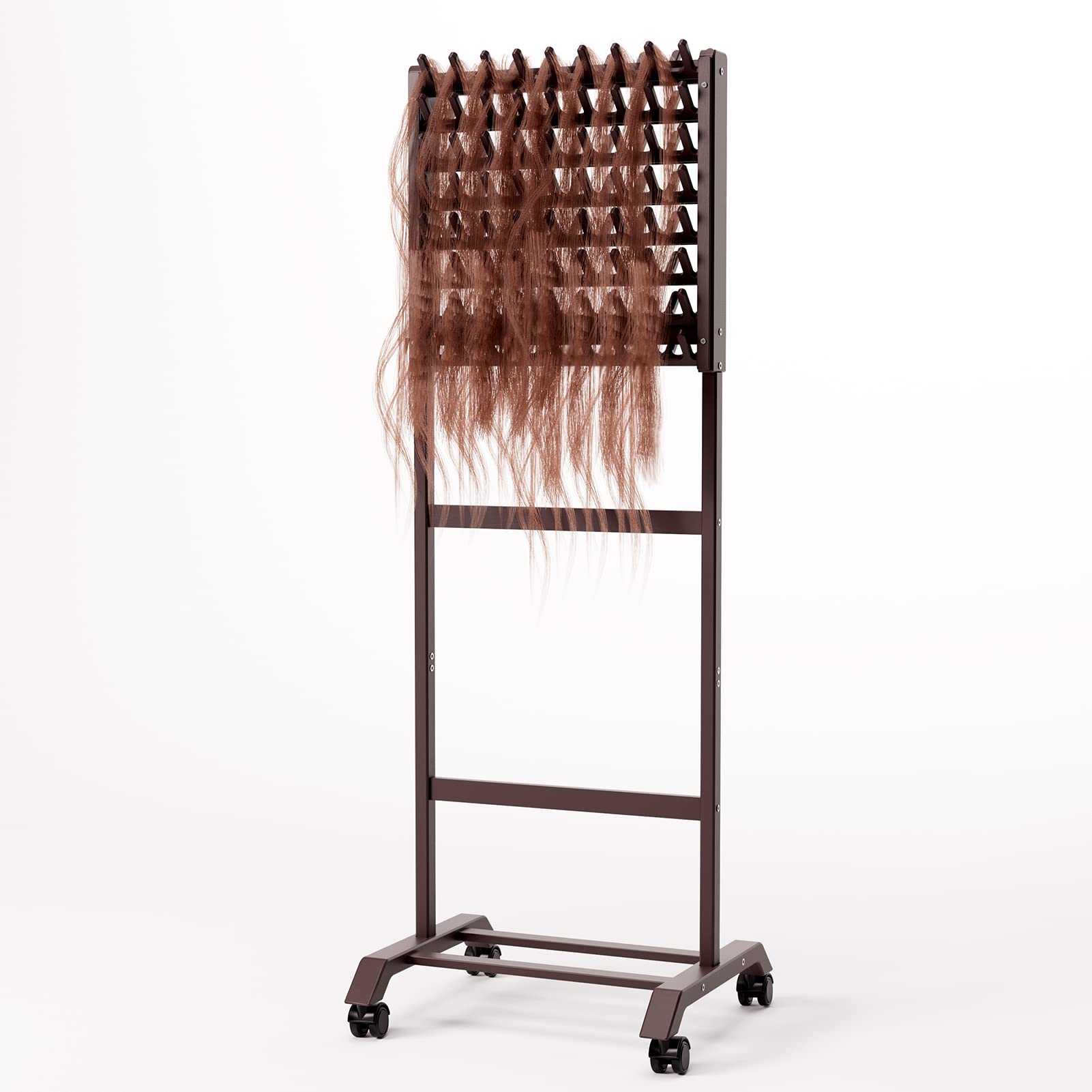  3-in-1 Braiding Hair Rack, 120 Pegs Wall Mount Hair Stand  For Braiding Hair, Multipurpose Hair Separator Rack, Standing Hair  Extension Holder Braider Rack Stand For Hair Stylist, Hair Salon